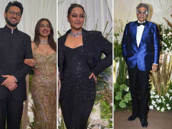 Sonakshi Sinha Bobby Deol Randeep Hooda and More Attend Akansha Ranjan and Sharan Sharmas Reception