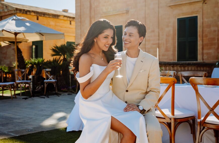 This wedding in Malta had an all-female mariachi band and 180 handwritten letters for guests