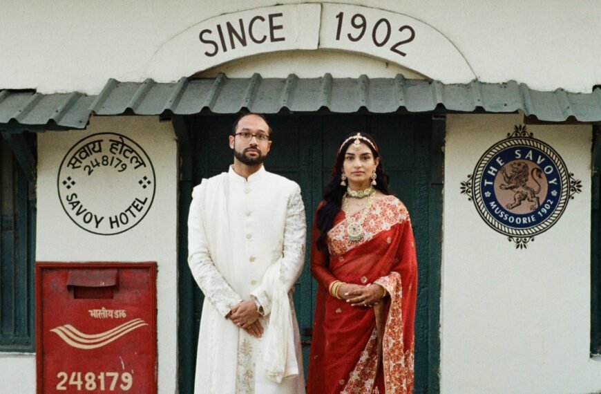 This couple mailed a postcard to their future selves from a 1906 post office after their wedding in Mussoorie
