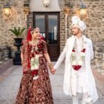This 50-person intimate wedding brought Gujarati and Romanian traditions together at an Italian castle