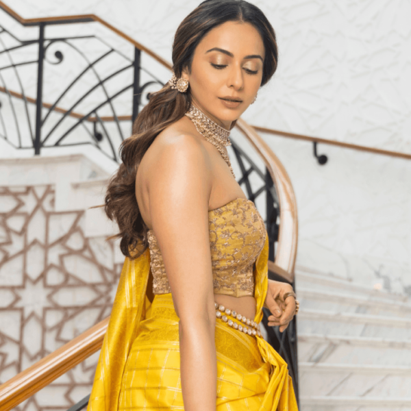 Rakulpreet Singh’s peach blush and Lara Raj’s deep…