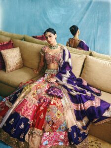 Khushi Kapoor’s custom Anamika Khanna patchwork lehenga taps&hellip;