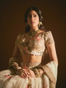 Janhvi Kapoor’s Anamika Khanna lehenga for Anshula Kapoor’s&hellip;
