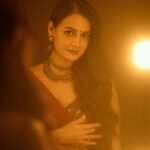 Dia Mirza wore a handwoven sari from Shruti Sancheti with a block printed blouse