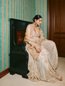 Sonam Kapoor’s sheer ivory Anamika Khanna anarkali is&hellip;