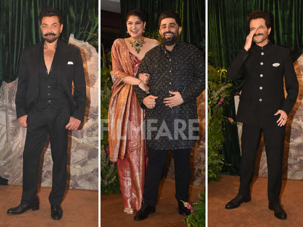 Inside Anshula Kapoor and Rohan Thakkars Wedding Reception With Rekha Janhvi Kapoor and More