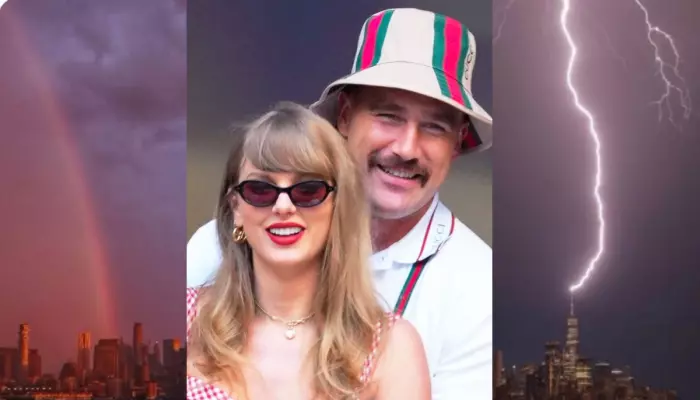 ‘Universe Is Swiftie’, Fans Are In Awe Of The Golden Sky, Rainbow, 13 Minutes After Taylor’s Wedding
