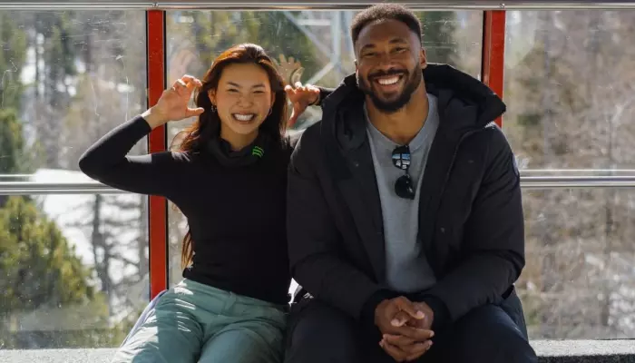 ESPY, Myles Garrett Kisses GF, Chloe Kim On Red Carpet, Here’s Their Love Story And Age Difference