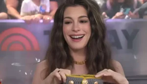 43-Year-Old Pregnant Anne Hathaway Gets Teary-Eyed After Receiving&hellip;
