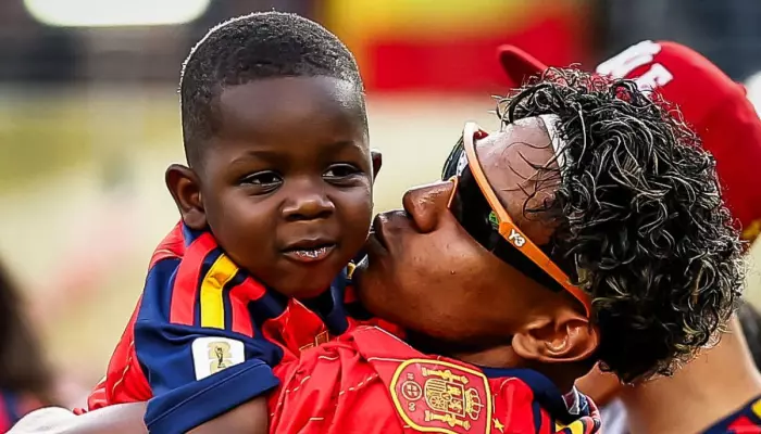 Meet Lamine Yamal’s 3-Yr-Old Brother Keyne, As Spain Lifts FIFA 2026 Trophy, Star Also Has A Sister