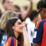 Lamine Yamal’s 21-Year-Old Girlfriend Ines Garcia Sits With Him Holding FIFA World Cup 2026 Trophy