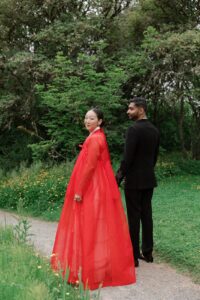 This Indian-Korean wedding in Seattle began with matcha&hellip;