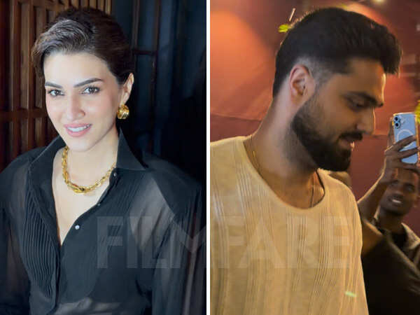Photos: Kriti Sanon Turns Heads in a Black Outfit During Dinner Outing With Kabir Bahia