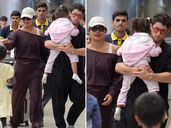 Photos: Priyanka Chopra Jonas Arrives in Hyderabad With&hellip;