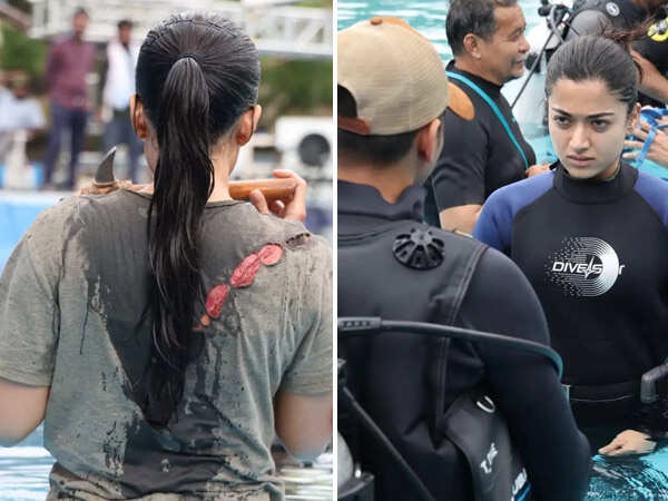 Rashmika Mandanna shoots for ambitious underwater action sequence in Mysaa