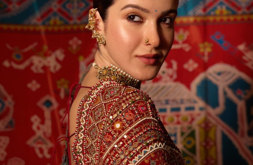 Shanaya Kapoor paired a Patola-inspired lehenga with a striking bohemian backless blouse