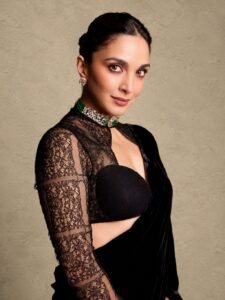 Kiara Advani’s gothic Manish Malhotra sari and blouse&hellip;