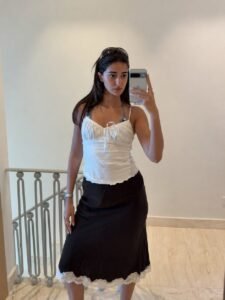 The chicest way to pair a midi skirt&hellip;