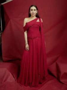 Karisma Kapoor’s Ridhi Mehra sari gown look features&hellip;