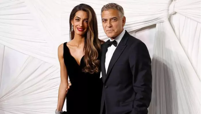 George Clooney And Wife Amal Share…
