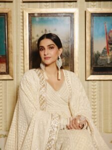Sonam Kapoor wore a custom 42-panel angrakha-style chikankari&hellip;