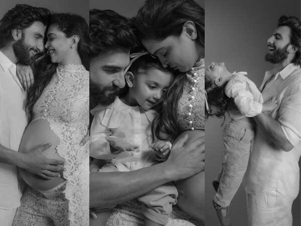 Ranveer Singh Holds Dua Close As Deepika Padukone Flaunts Her Baby Bump in New Family Photos