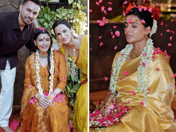 Samantha Ruth Prabhu takes part in the sacred Kalaa Aavarana ritual